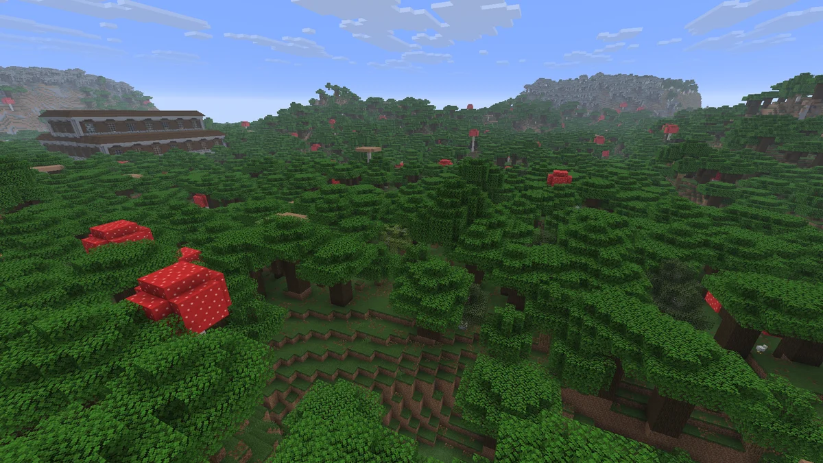 Forêt sombre dans Minecraft