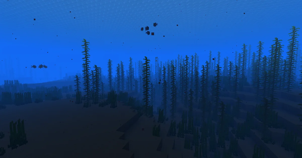 Océan tiède profond dans Minecraft