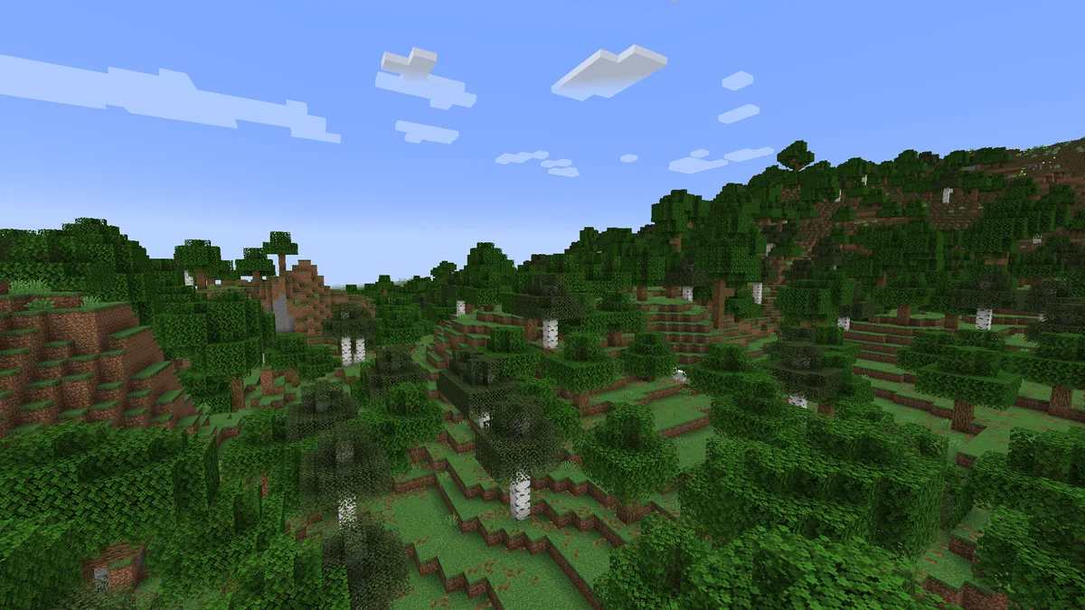 Forêt dans Minecraft