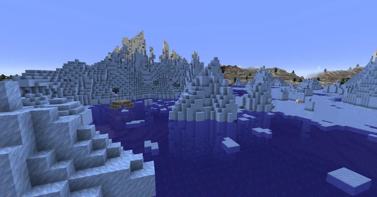 Océan gelé dans Minecraft