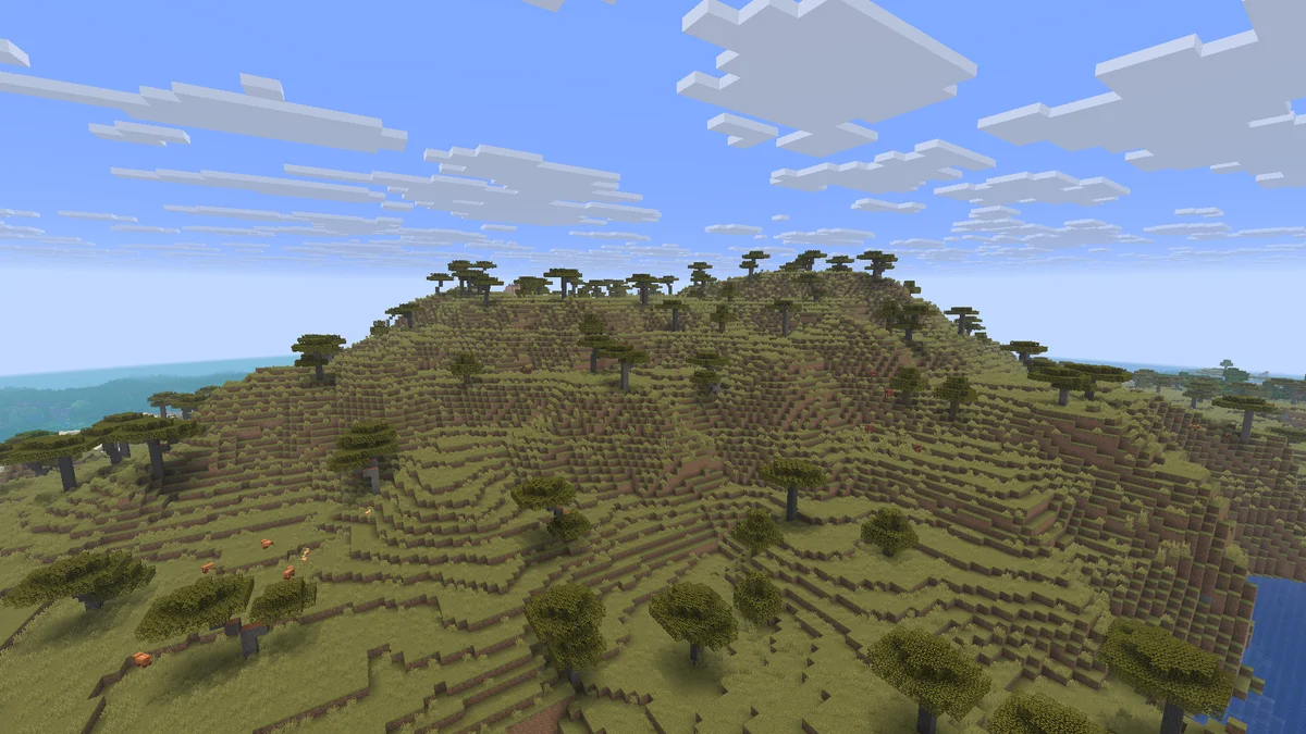 Plateau de savane dans Minecraft
