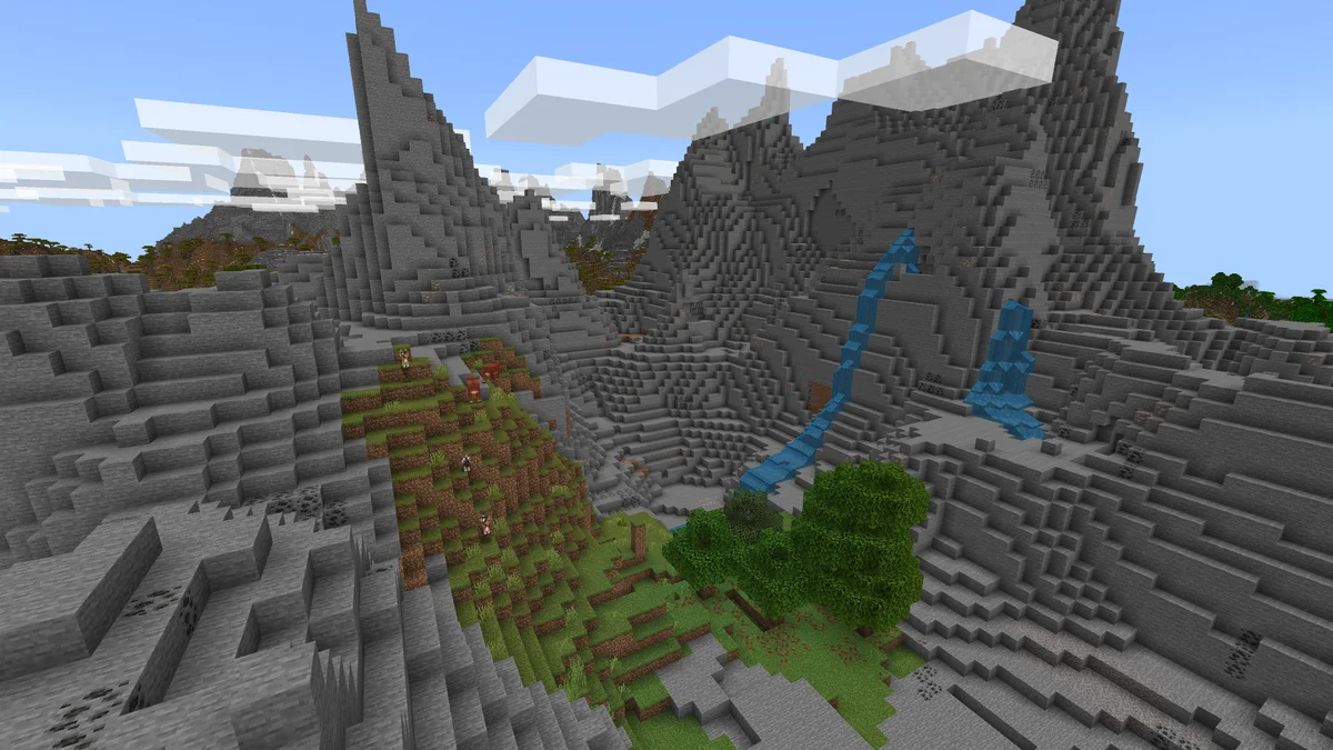 Pics rocheux dans Minecraft