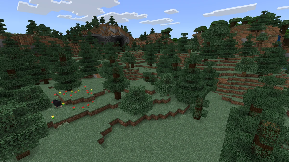 Forêt venteuse dans Minecraft