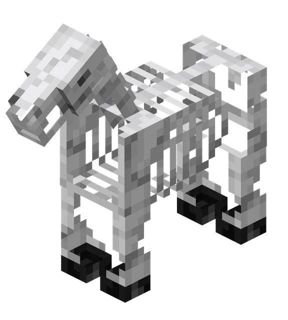Cheval-squelette dans Minecraft